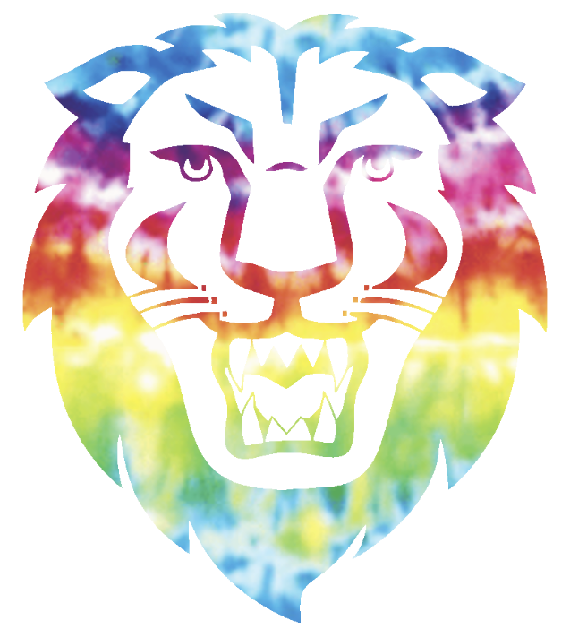 Columbia Lions Team Logo Crucial Catch Cancer Tie Dye Vinyl Decal PICK SIZE
