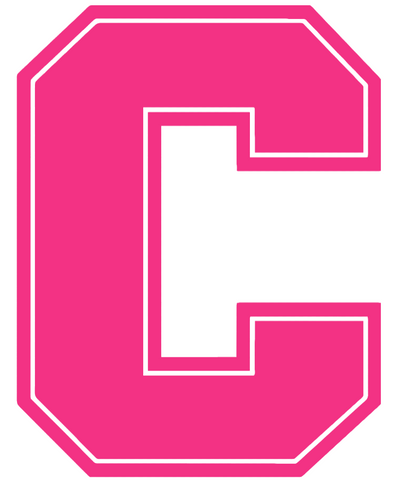 Cornell Big Red HOT PINK C Logo Premium DieCut Vinyl Decal PICK SIZE