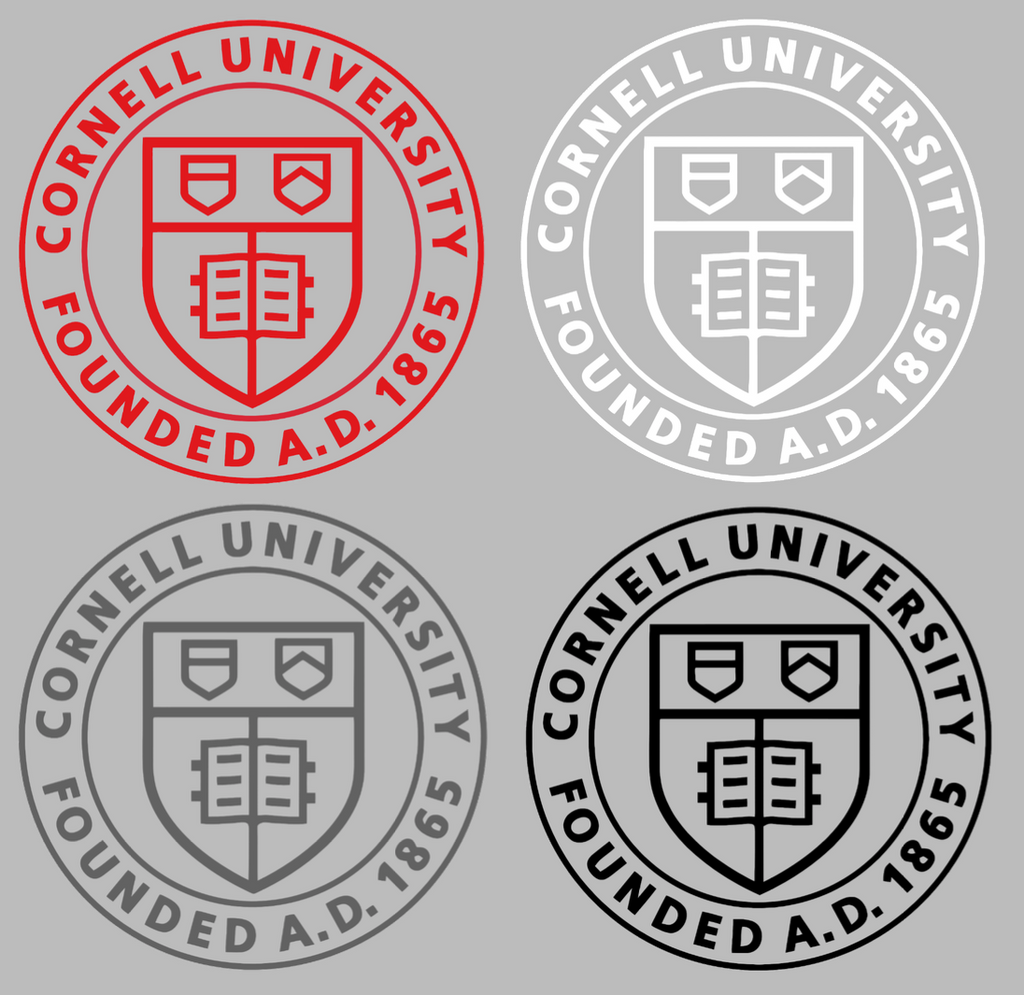 Cornell Big Red Crest Logo Premium DieCut Vinyl Decal PICK COLOR & SIZE