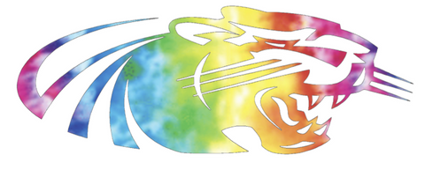 Wisconsin Milwaukee Panthers Team Logo Crucial Catch Cancer Tie Dye Vinyl Decal PICK SIZE