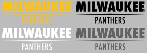 Wisconsin Milwaukee Panthers Team Name Logo Premium DieCut Vinyl Decal PICK COLOR & SIZE