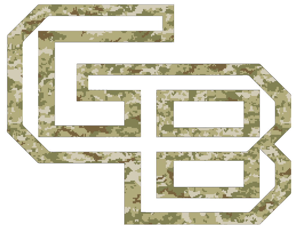 Wisconsin Green Bay Phoenix Team Logo Salute to Service Camouflage Camo Vinyl Decal PICK SIZE