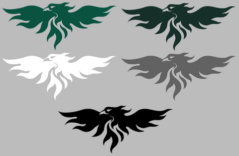 Wisconsin Green Bay Phoenix Alternate Logo Premium DieCut Vinyl Decal PICK COLOR & SIZE