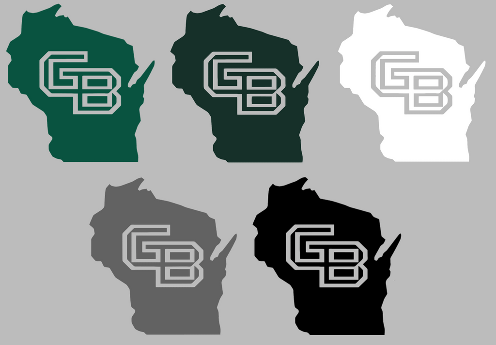Wisconsin Green Bay Phoenix Alternate State Logo Premium DieCut Vinyl Decal PICK COLOR & SIZE