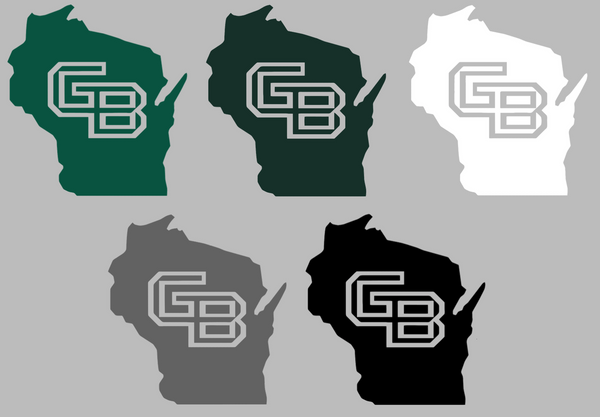 Wisconsin Green Bay Phoenix Alternate State Logo Premium DieCut Vinyl Decal PICK COLOR & SIZE