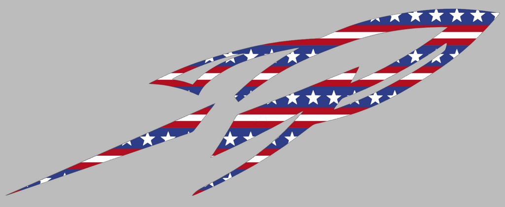 Toledo Rockets Team Logo Stars & Stripes USA American Flag Vinyl Decal PICK SIZE