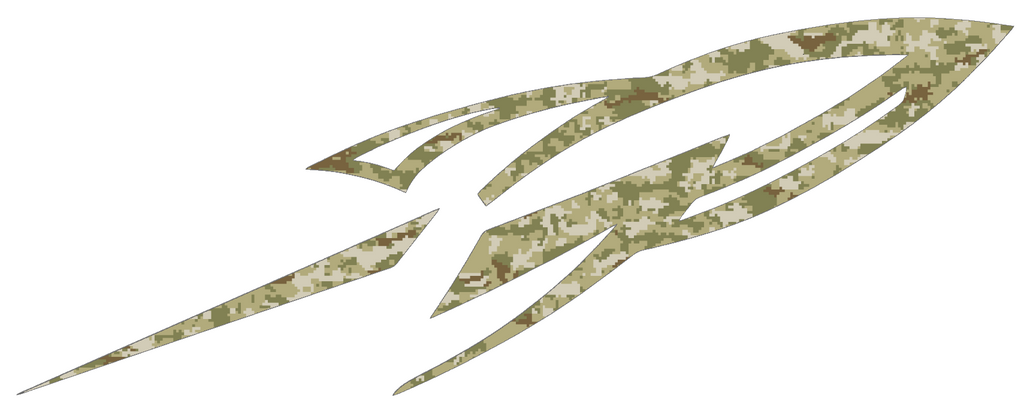 Toledo Rockets Team Logo Salute to Service Camouflage Camo Vinyl Decal PICK SIZE