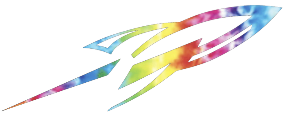 Toledo Rockets Team Logo Crucial Catch Cancer Tie Dye Vinyl Decal PICK SIZE