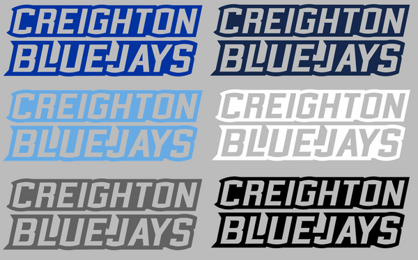 Creighton Blue Jays Team Name Logo Premium DieCut Vinyl Decal PICK COLOR & SIZE