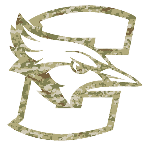 Creighton Blue Jays Team Logo Salute to Service Camouflage Camo Vinyl Decal PICK SIZE