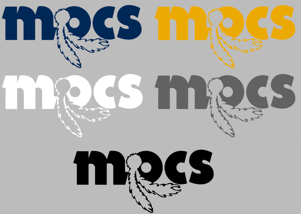 Chattanooga Mocs Retro Throwback Logo Premium DieCut Vinyl Decal PICK COLOR & SIZE