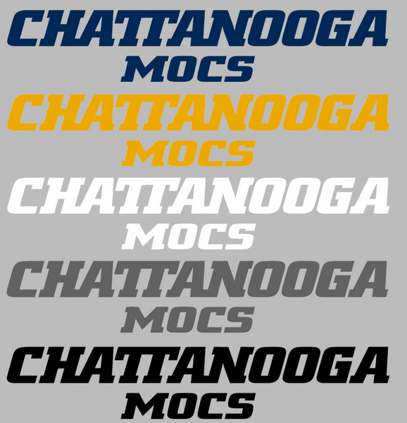 Chattanooga Mocs Team Name Logo Premium DieCut Vinyl Decal PICK COLOR & SIZE