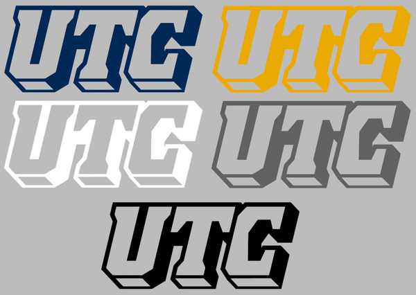 Chattanooga Mocs Retro Throwback UTC Logo Premium DieCut Vinyl Decal PICK COLOR & SIZE