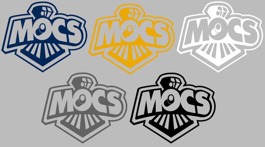 Chattanooga Mocs Retro Throwback Logo Premium DieCut Vinyl Decal PICK COLOR & SIZE