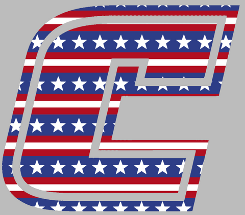 Chattanooga Mocs Team Logo Stars & Stripes USA American Flag Vinyl Decal PICK SIZE