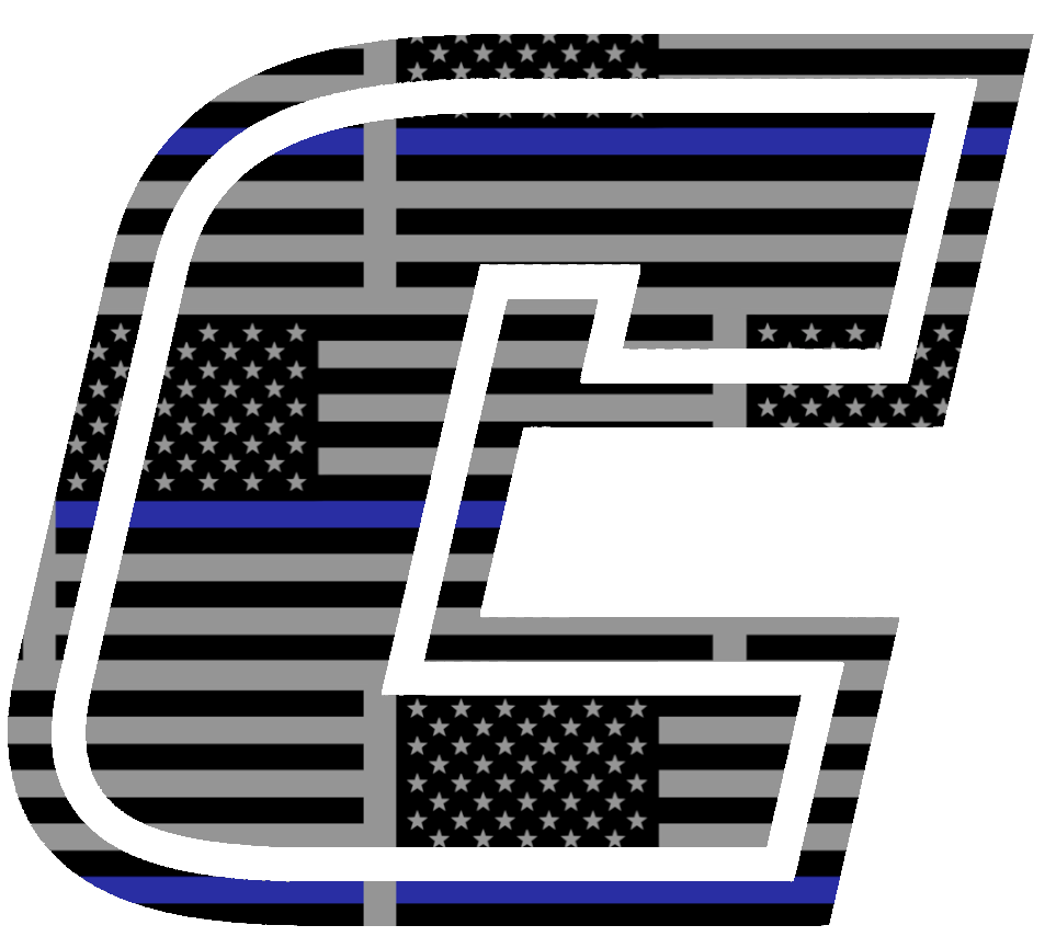 Chattanooga Mocs Team Logo Thin Blue Line American Flag Premium DieCut Vinyl Decal PICK SIZE