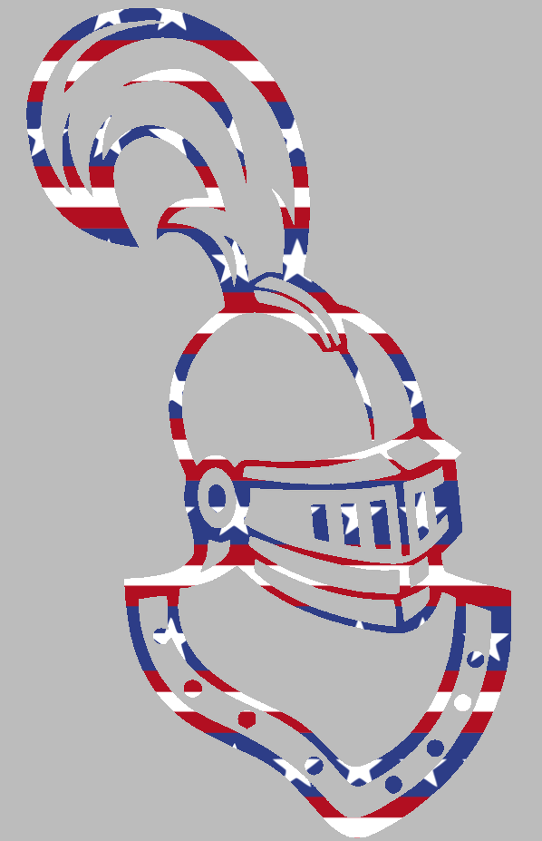 Clarkson Golden Knights Team Logo Stars & Stripes USA American Flag Vinyl Decal PICK SIZE