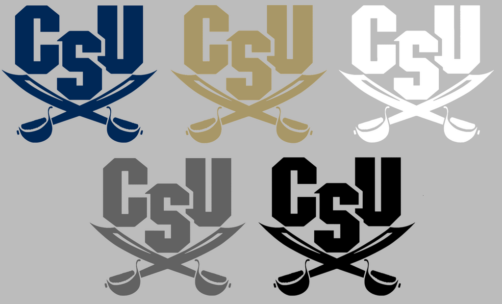 CSU Buccaneers Retro Throwback Logo Premium DieCut Vinyl Decal PICK COLOR & SIZE