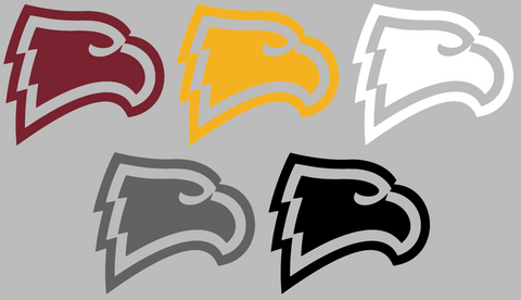 Winthrop Eagles Team Logo Premium DieCut Vinyl Decal PICK COLOR & SIZE