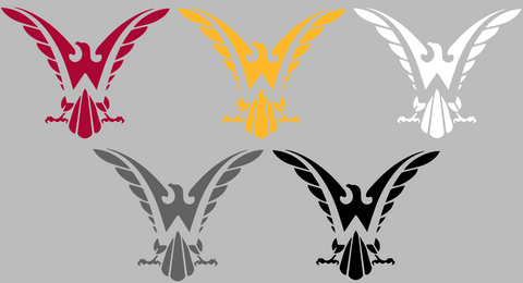 Winthrop Eagles Retro Throwback Logo Premium DieCut Vinyl Decal PICK COLOR & SIZE