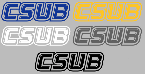CSU Bakersfield Roadrunners CSUB Logo Vinyl Decal PICK COLOR & SIZE ...