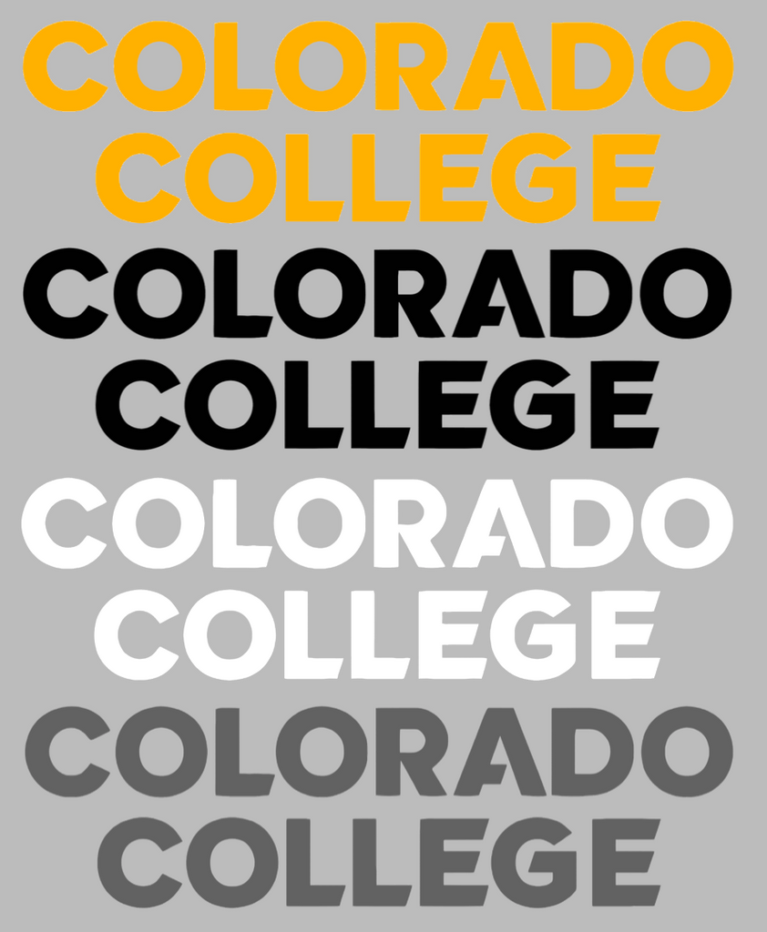 Colorado College Tigers Team Name Logo Premium DieCut Vinyl Decal PICK COLOR & SIZE