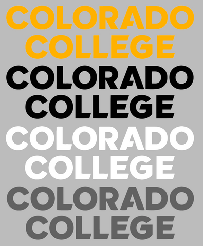 Colorado College Tigers Team Name Logo Premium DieCut Vinyl Decal PICK COLOR & SIZE