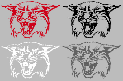 Davidson Wildcats Retro Throwback Logo Premium DieCut Vinyl Decal PICK COLOR & SIZE