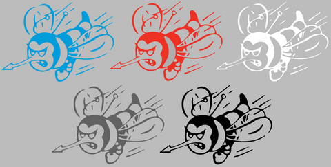 Delaware State Hornets Retro Throwback Logo Premium DieCut Vinyl Decal PICK COLOR & SIZE