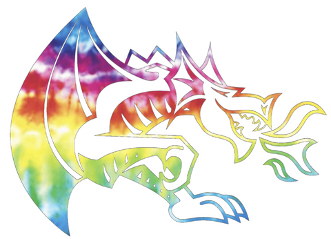 Drexel Dragons Team Logo Crucial Catch Cancer Tie Dye Vinyl Decal PICK SIZE
