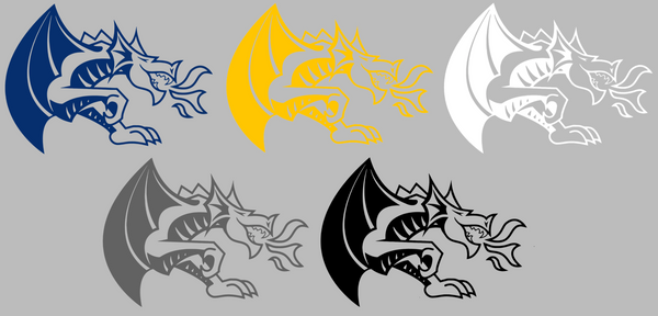 Drexel Dragons Team Logo Premium DieCut Vinyl Decal PICK COLOR & SIZE