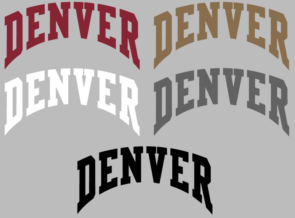 Denver Pioneers Retro Throwback Logo Premium DieCut Vinyl Decal PICK COLOR & SIZE