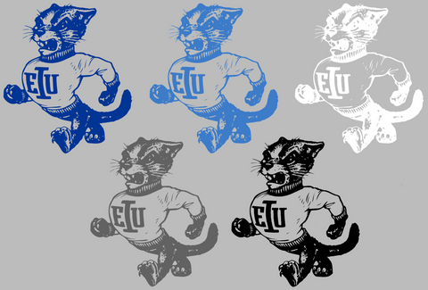 Eastern Illinois Panthers Retro Throwback Logo Premium DieCut Vinyl Decal PICK COLOR & SIZE