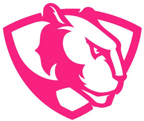 Eastern Illinois Panthers HOT PINK Team Logo Premium DieCut Vinyl Decal PICK SIZE