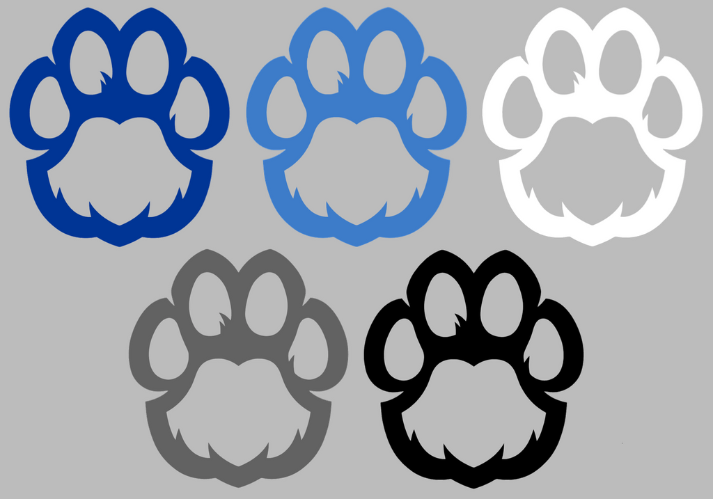 Eastern Illinois Panthers Paw Print Logo Premium DieCut Vinyl Decal PICK COLOR & SIZE