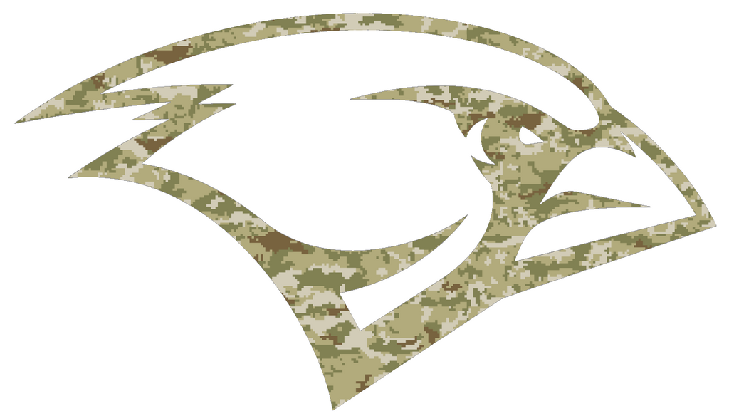 Incarnate Word Cardinals Team Logo Salute to Service Camouflage Camo Vinyl Decal PICK SIZE