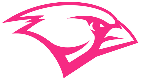 Incarnate Word Cardinals HOT PINK Team Logo Premium DieCut Vinyl Decal PICK SIZE