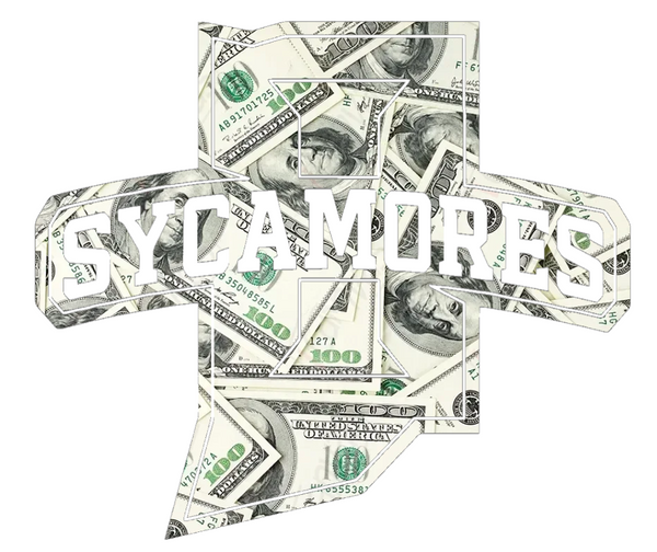 Indiana State Sycamores Team Logo Money Print Premium DieCut Vinyl Decal PICK SIZE