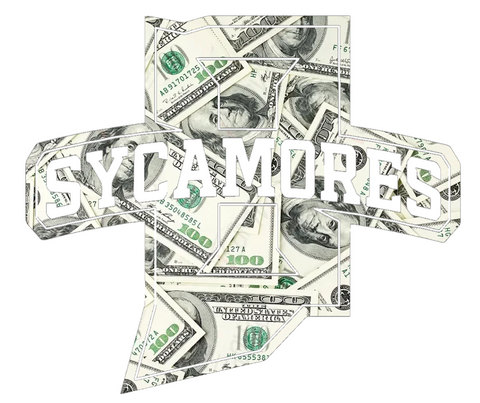Indiana State Sycamores Team Logo Money Print Premium DieCut Vinyl Decal PICK SIZE