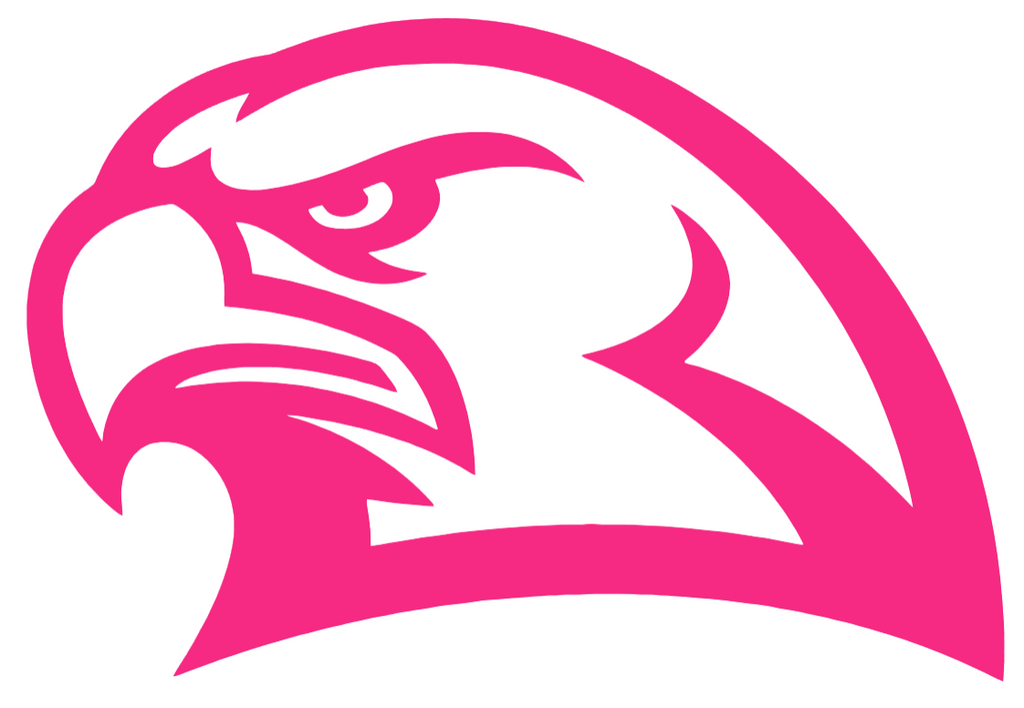Miami Ohio Redhawks HOT PINK Mascot Logo Premium DieCut Vinyl Decal PICK SIZE