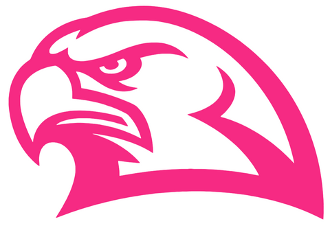 Miami Ohio Redhawks HOT PINK Mascot Logo Premium DieCut Vinyl Decal PICK SIZE