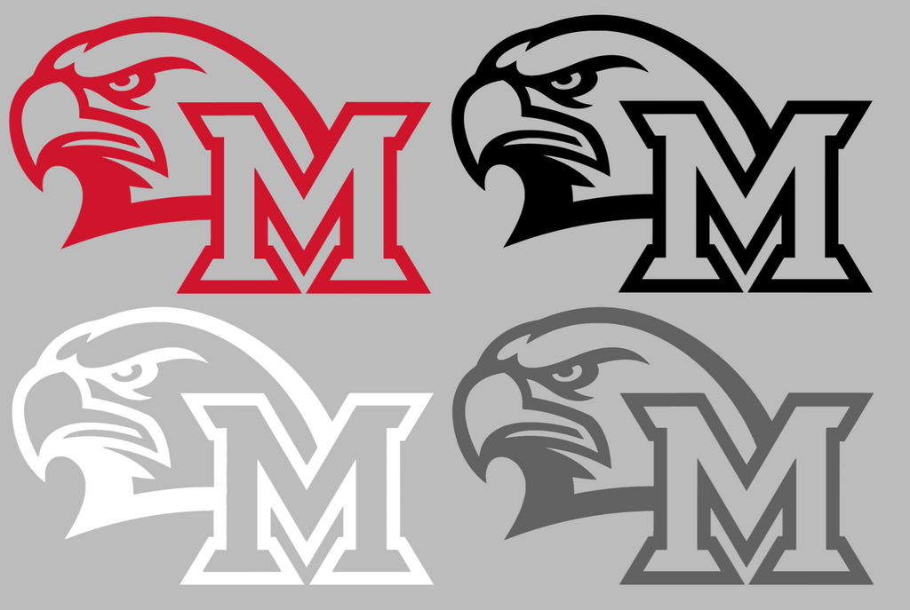Miami Ohio Redhawks Alternate Team Logo Premium DieCut Vinyl Decal PICK COLOR & SIZE