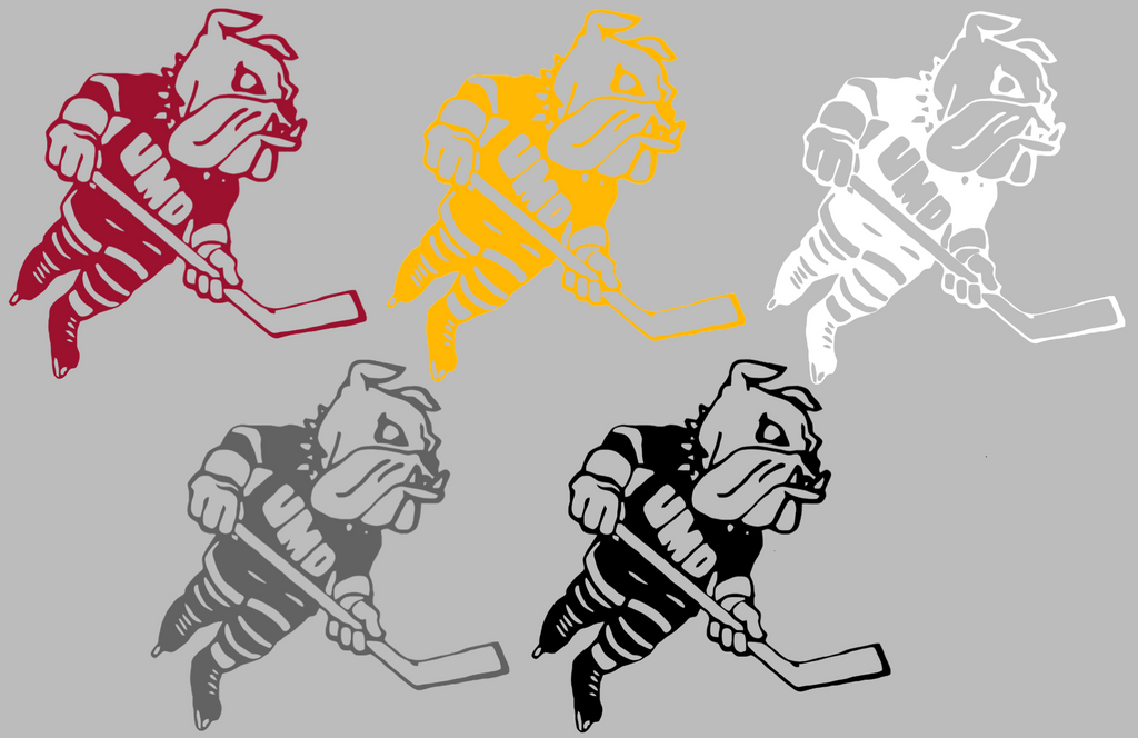 Minnesota Duluth Bulldogs Hockey Logo Premium DieCut Vinyl Decal PICK COLOR & SIZE