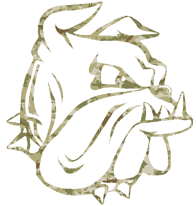 Minnesota Duluth Bulldogs Team Logo Salute to Service Camouflage Camo Vinyl Decal PICK SIZE