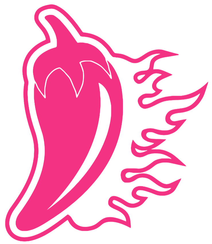 Louisiana Rajin Cajuns HOT PINK Pepper Logo Premium DieCut Vinyl Decal PICK SIZE