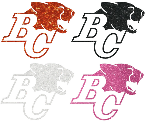 BC Lions Metallic Sparkle Team Logo Premium DieCut Vinyl Decal PICK COLOR & SIZE