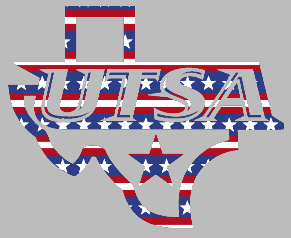 Texas San Antonio Roadrunners State Logo Stars & Stripes USA American Flag Vinyl Decal PICK SIZE