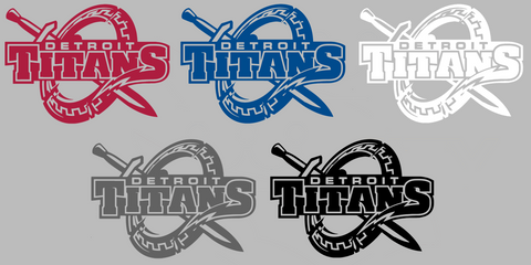 Detroit Mercy Titans Team Logo Premium DieCut Vinyl Decal PICK COLOR & SIZE