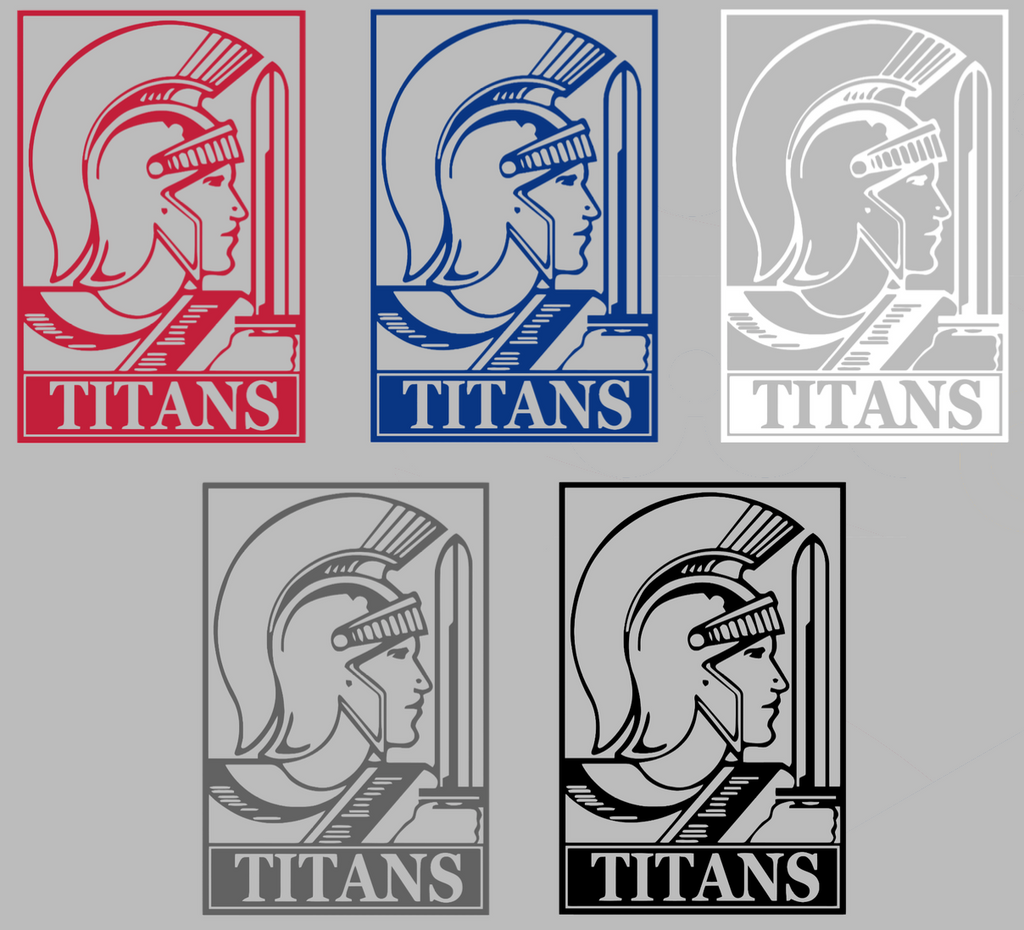 Detroit Mercy Titans Retro Throwback Logo Premium DieCut Vinyl Decal PICK COLOR & SIZE