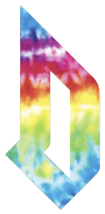 Duquesne Dukes Team Logo Crucial Catch Cancer Tie Dye Vinyl Decal PICK SIZE